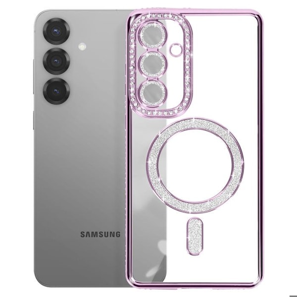 Coque Diamant til Samsung Galaxy S25 MagSafe Contour Strass Lilla Lila