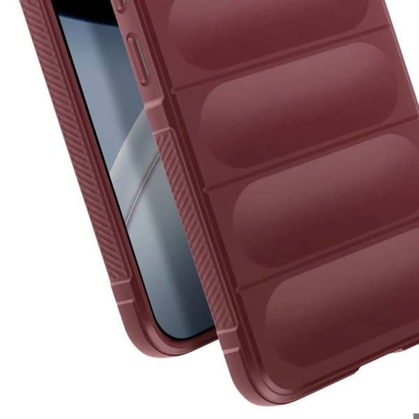 Skyddsskal för Xiaomi Poco F7 Soft Touch Stötsäker Bordeaux Röd