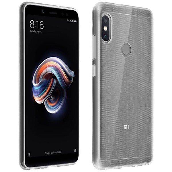 Takakansi + näyttö karkaistu lasikalvo Xiaomi Redmi Note 5 läpinäkyvä transparent