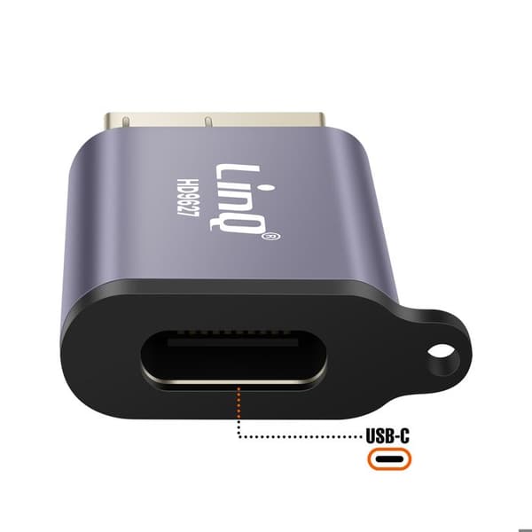 USB-C naar Micro B 3.2 uroskela hybridi adapteri 10Gbps LinQ Harmaa