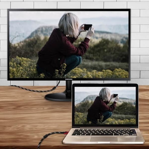 HDMI til HDMI han videokabel 4K Full HD High Speed 1,8m LinQ Sort