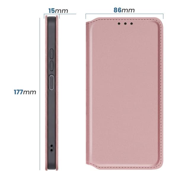 Fodral för Xiaomi Redmi A7 Pro Plånbok med Videostöd Rosa Ros