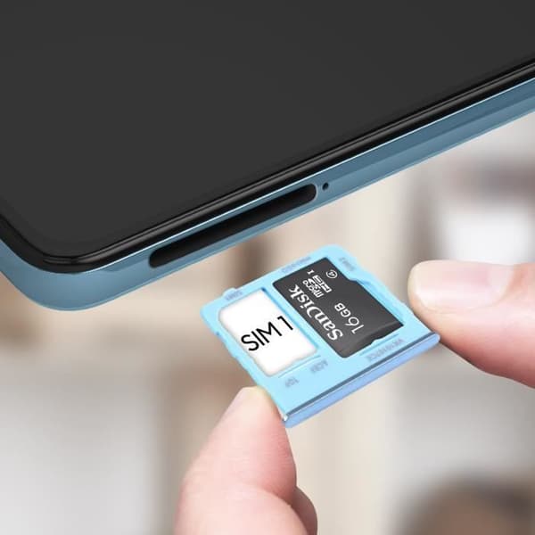 Samsung Galaxy A32 5G erstatnings-SIM-kortbakke Blå