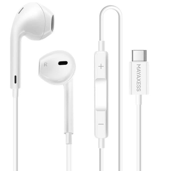 Pack Essentials för iPhone 16 Pro Max Fodral, Glas, Laddare, Hörlurar (5 delar) Mayaxess Silver Grå