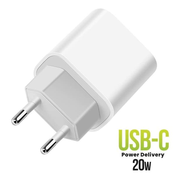 Snabbladdare - MAYAXESS - Galaxy S25 - USB-C 20W - Optimerad Laddning - Vit Vit
