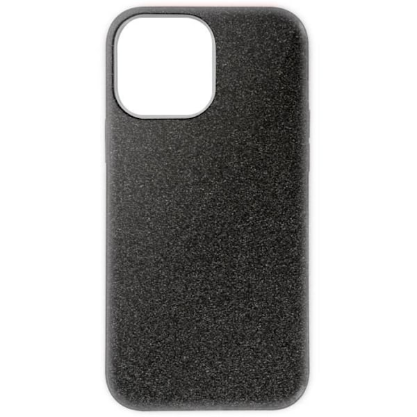 Suojakuori - AVIZAR - iPhone 13 Mini - Puoli-joustava silikoni - Irrotettavat glitterit - Musta Svart