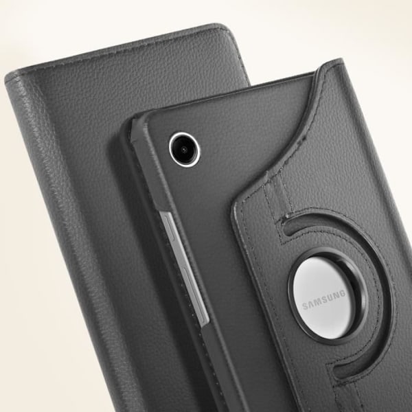 Suojakuori Samsung Galaxy Tab A9 -puhelimelle - AKASHI - Vaaka pystysuuntainen pyörivä teline - musta Svart
