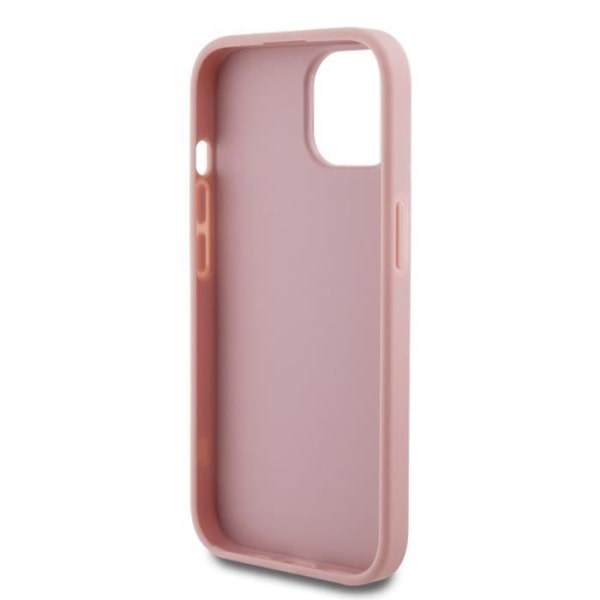 "iPhone 13 Glitter-kuori metallilogolla Guess Rose" Rosa