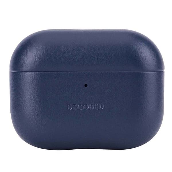 Coque AirPods Pro 3 - DECODED - AirCase Pro 3 - Full grain läder - Blå - Elegant skydd Blå