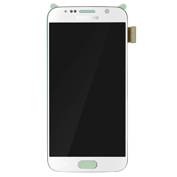 LCD-skärm - Samsung - Galaxy S6 - Vit - Ersättning - Original Komplett Vit