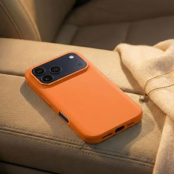 "Cover til iPhone 17 Pro Model SolidX Stødabsorberende 3.5 m certificeret MIL-STD 810G Rhinoshield Orange" Apelsin