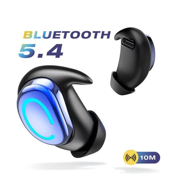 Søvnøretøj - AVIZAR - Mono - ENC Støjreduktion - Ultra Tynd - Bluetooth Blå Blå