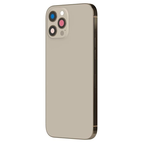 Chassi iPhone 12 Pro Max - AVIZAR - Guld bakstycke - Snabb reparation - Kvalitetsmaterial Gul