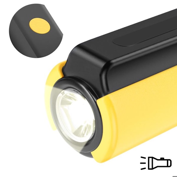 Ekstern batteri 8000 mAh lommelygte kabel 3 i 1 LinQ gul Gul