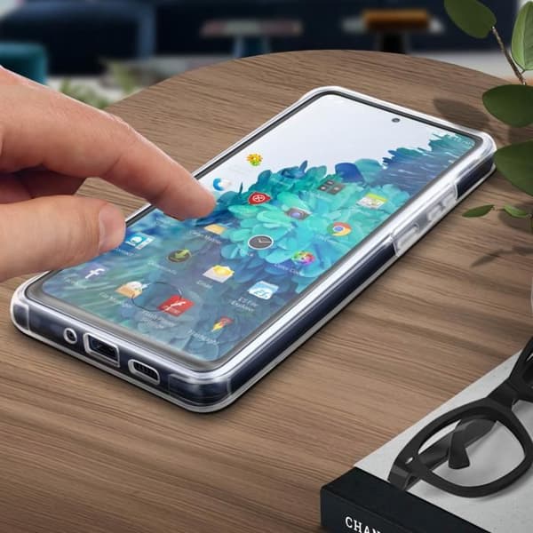 Etui til Samsung S20 FE Hard Back Protection + Transparent Blød Front