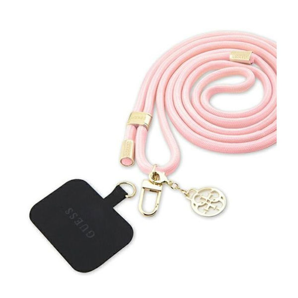 Guess CBDY Cord Nylon 4G metallberlock - Universal telefonrem (rosa)