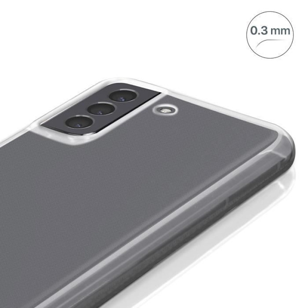 Fodral för Samsung Galaxy S22 Soft Silikon Ultra-Tunn 0,3 mm Transparent Vit