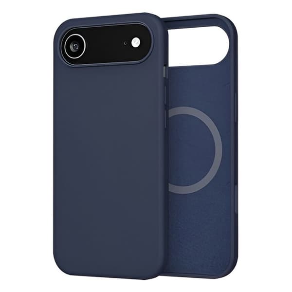 Siliconfodral för iPhone Air MagSafe Stötsäkert Oléofob MW Blå Blå
