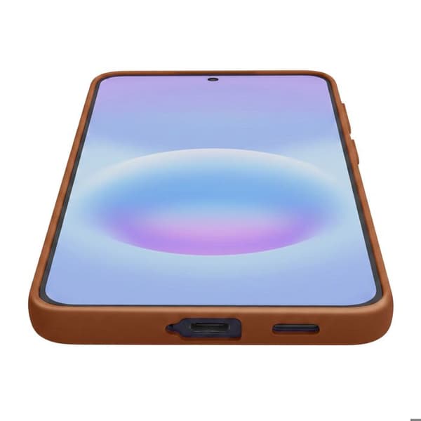 Skyddsskal för Samsung Galaxy A57 Silikon Förstärkt Kamera Ljusbrun brun