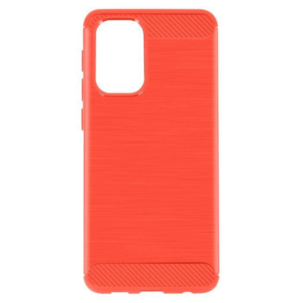 Samsung Galaxy A32 Skyddsfodral - Röd - Borstad koleffekt - Förstärkta hörn Röd