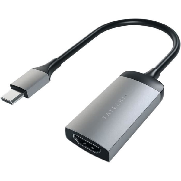 USB C till HDMI Adapter 4K Upplösning 60Hz Kompakt Satechi Space Grey