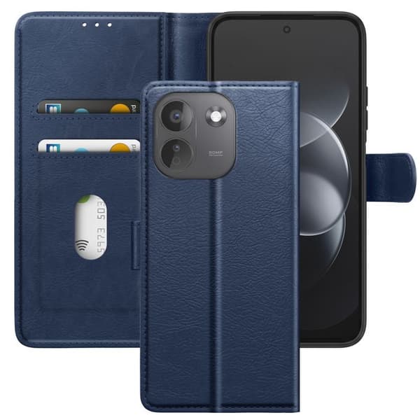 Chesterfield-sarjan Redmi Note 17 Pro -lompakkoasu, jossa on tuki, syvänsininen Blå