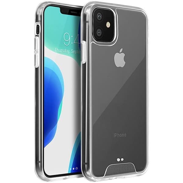 Coque - ADVAR SELV - iPhone 11 - Bi-material - Hård Beskyttelse - Gennemsigtig Transparent