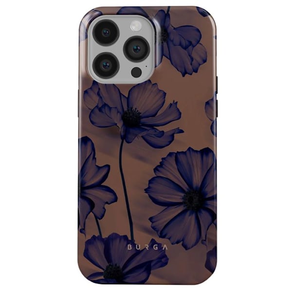 Coque MagSafe til iPhone 14 Pro Elegant Velvet Night Burga Mørk Lilla mønster Lila