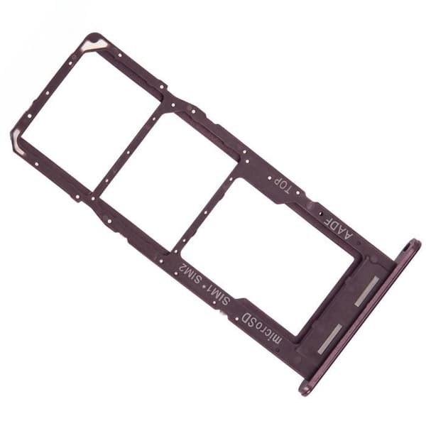 Dual Nano SIM / Micro-SD kortskuffe til Galaxy A14 5G Bordeaux Röd