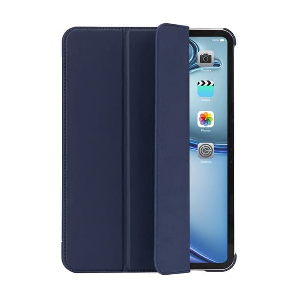 Fodral för iPad Air 13 tum 2025 Ställfunktion med Magnetisk Tri-Fold Lock Decoded Marinblå Blå