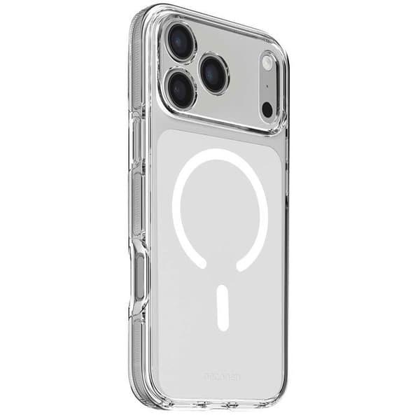 MagSafe-skal - DECODED - iPhone 17 Pro - Hybrid - Stötabsorberande - Transparent Vit