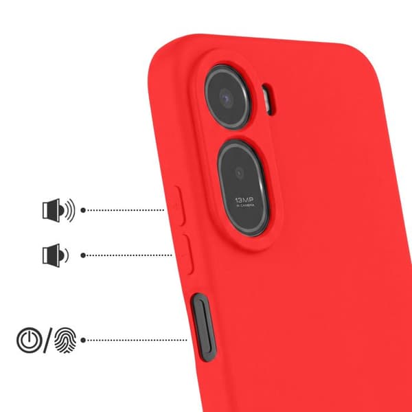 Silicone Soft-Touch Cover til Redmi A7 Pro Fast Cover Serie Rød Röd