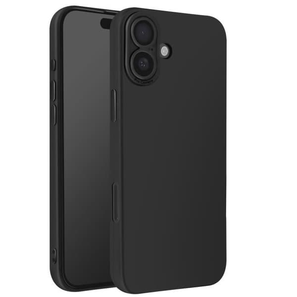 Coque - AVIZAR - iPhone 16 Plus - Blød Silikone - Anti-ridser - Tynd Let Design Svart
