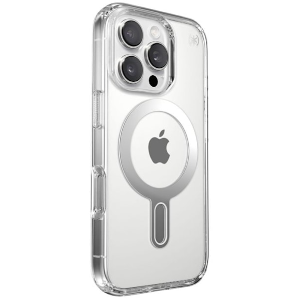 Coque MagSafe för iPhone 16 Pro Antikollisions 4m Presidio Perfect-Clear Speck Transparent Vit