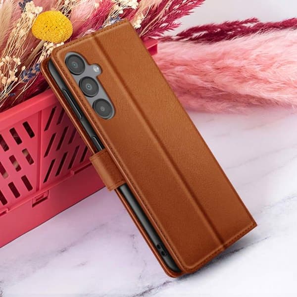 Plånboksfodral - ZANAÉ - Galaxy A16 - Brun - Videostöd - Magnetflik brun