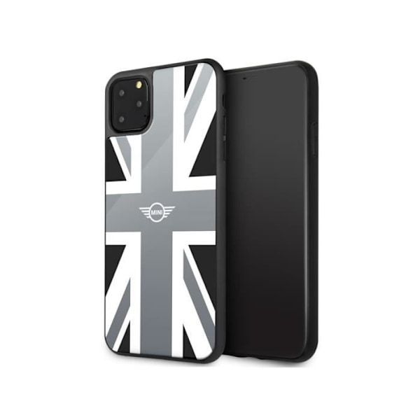 Kotelo iPhone 11 Pro Maxille - MINI - Union Jack Pattern - TPU - Valkoinen/musta Svart