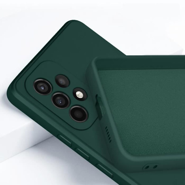 Coque - ROAR - Samsung Galaxy A53 5G - Pehmeä Silikoni Geeli - Video Tuki Rengas - Vihreä Grön