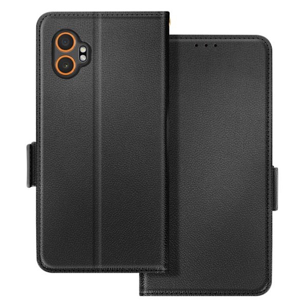 Galaxy XCover 7 Pro Lompakkokotelo Musta Ranneke Tuki Svart