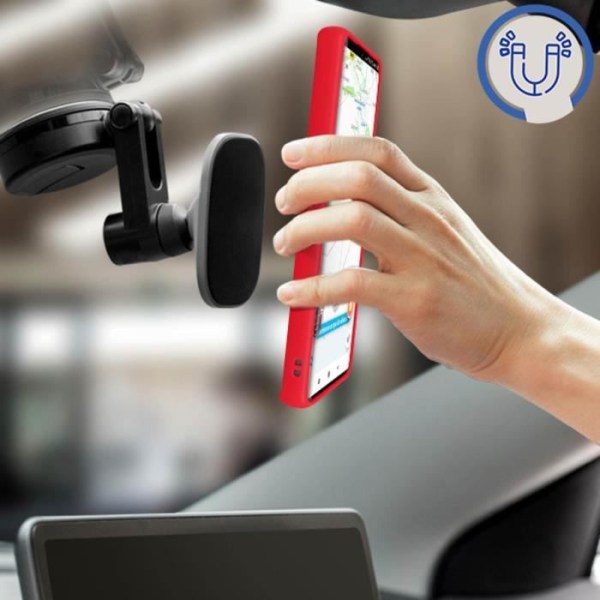 Supportcase kompatibel med Samsung S23 Ultra Red Case Ring