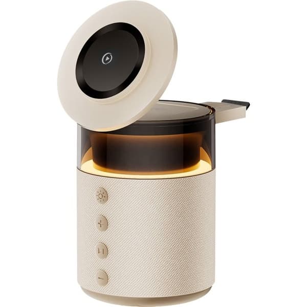 Bluetooth-kaiutin ja MagSafe 15W langaton latausasema FORCE PLAY Beige beige