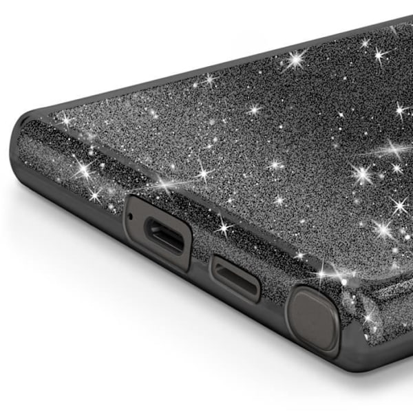 Coque Paillette til Samsung Galaxy S24 Ultra Ultra tynd Silikone Sort Svart