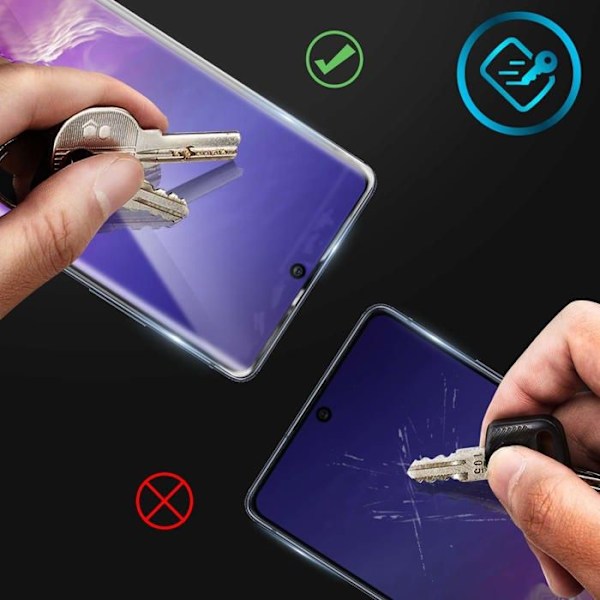 Elokuva Galaxy S10 Lite 9H Kova Lasi Mustalla Reunalla Läpinäkyvä Svart