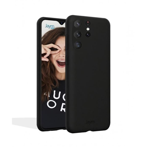 JAYM Soft Cover til Samsung Galaxy S22 Ultra - Sort - Fuldt lukket beskyttelse Svart