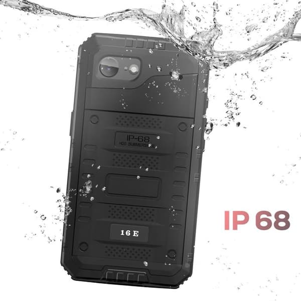 "Cover til iPhone 17. Beskyttelse i fuld størrelse, robust, vandtæt IP68 med håndledsrem, sort" Svart
