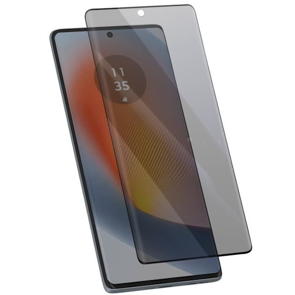Härdat glas - IMAK - Motorola Edge 50 Fusion - 9H hårdhet - Anti-spion - Skärmskydd Svart