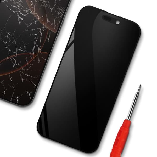 Fuldt skærm Hard OLED + Touchglas til iPhone 16 Pro Sort Svart