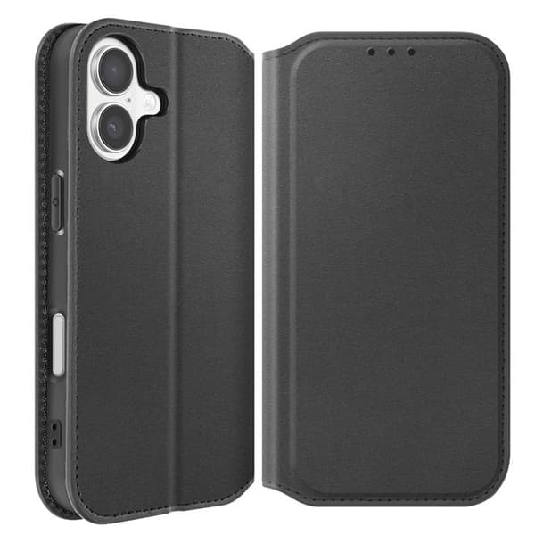 Folio Etui - AVIZAR - iPhone 17 - Sort - Kortholder - Video Støttefunktion Svart