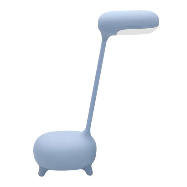 Børnelampe - AVIZAR - SINKI Giraf Blå - 360° foldbar skygge - Strøm & batteri 4 timer - 3 justerbare LED-temperaturer Blå