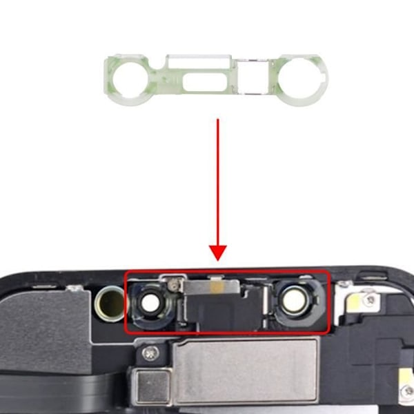 Stöd för främre kamera - AVIZAR - iPhone XR - Transparent - Intern högtalare - Sensorer Transparent