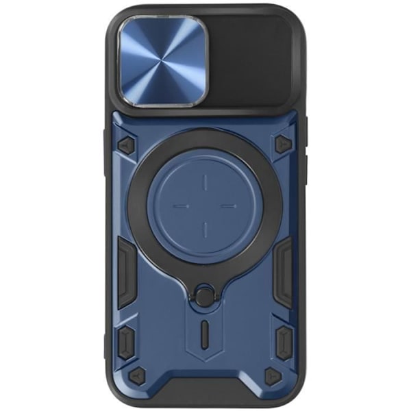 Coque MagSafe - AVIZAR - iPhone 15 - Inbyggd kameraskydd - Bi-material - Blå Blå